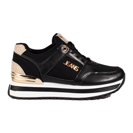 Shelovet sneaker alta platform nera nero