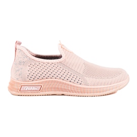 SHELOVET Scarpe sportive leggere da donna in tessuto rosa T.Sokolski