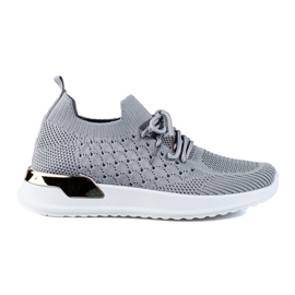 Sneakers traforate grigie di Shelovet grigio