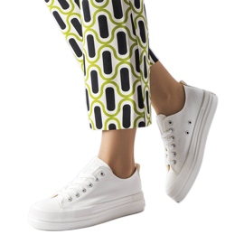 Sneakers bianche sulla piattaforma Big Star LL274968 bianca
