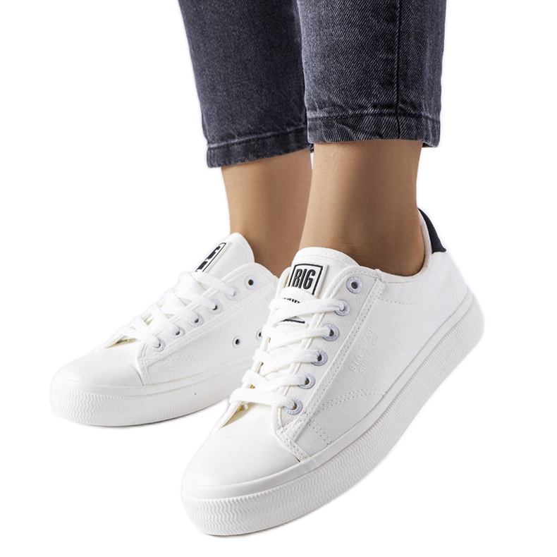 Sneakers Big Star LL274091 in tessuto bianco bianca