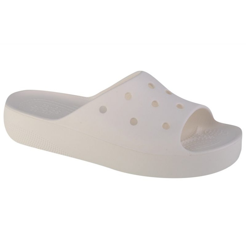 Infradito Crocs Classic Platform Slide 208180-100 bianca
