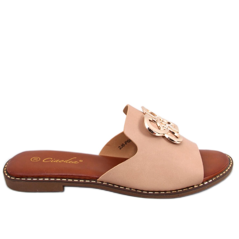 BM Pantofole da donna Ebony Apricot beige