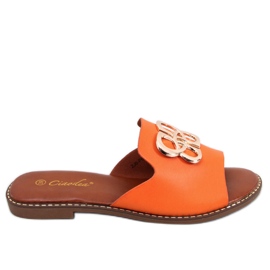 Pantofole da donna Ebony Orange arancia