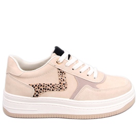 BM Scarpe da ginnastica con plateau di Boyd Beige