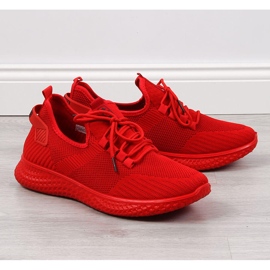 News Scarpe sportive da uomo rosse con rete NOVITÀ rosso