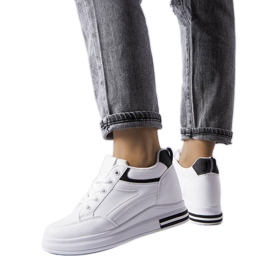 Sneakers bianche con inserti glitter di Bonevil bianca