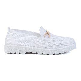 Slip on donna in tessuto Shelovet bianco