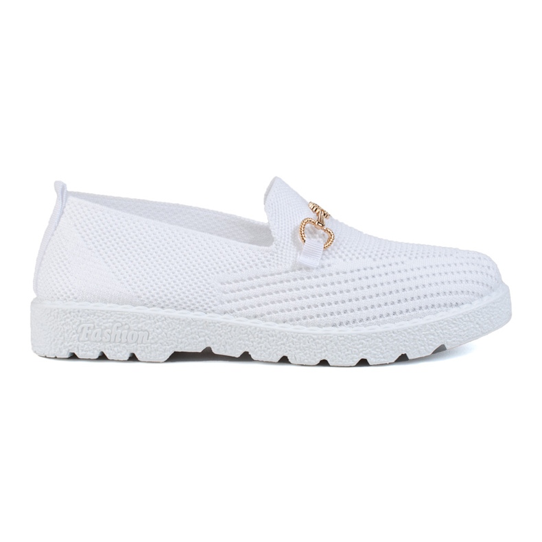 Slip on donna in tessuto Shelovet bianco bianca