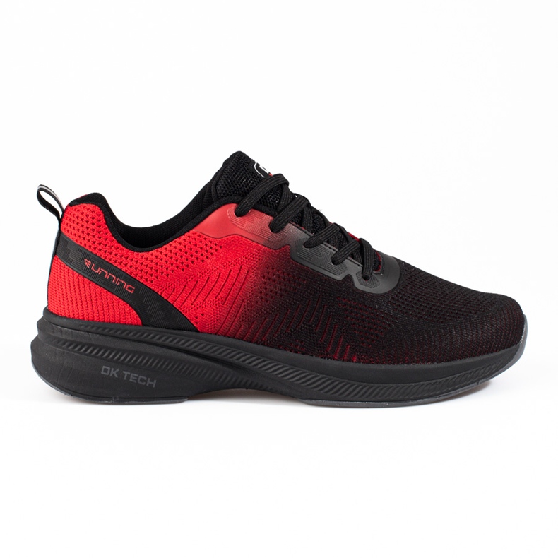Scarpe sportive da uomo DK nere e rosse nero