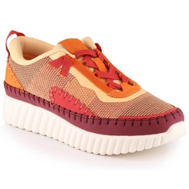 Intermax Comode scarpe sportive da donna sulla piattaforma multicolor Bagatt LL293129 arancia