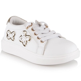 Evento Miss❤E scarpe sportive slip-on bianche da ragazza bianco