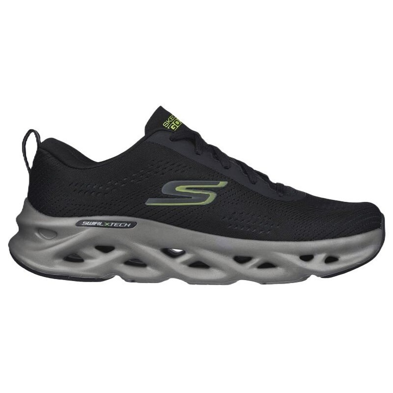 Scarpe Skechers Go Run Swirl Tech M 220303-BKLM nero