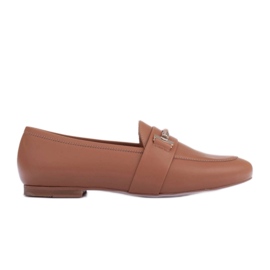 Marco Shoes Mocassini decorati in oro marrone