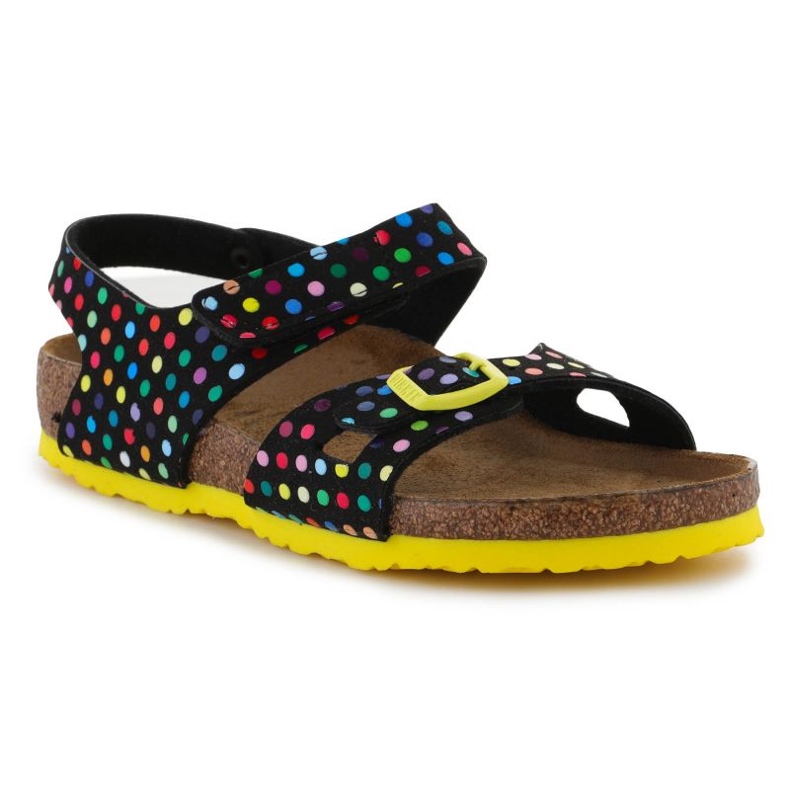 Sandali Birkenstock Colorado Rivet Logo Digital Dots Neri Jr 1023611 multicolore