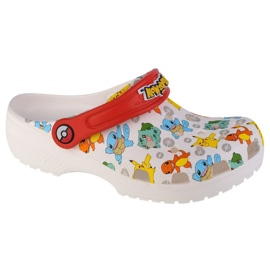 Pantofole Crocs Pokemon Classic Kids Clog Jr 207739-94S bianca