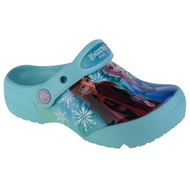 Zoccoli Crocs Fl Disney Frozen II T Clog Jr 206804-4O9 blu
