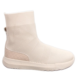 Sneaker alte a calzino Ervin Beige