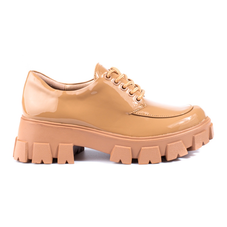 Scarpa allacciata Shelovet beige con lacci