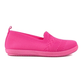 Sneakers slip-on da donna in tessuto Shelovet rosa
