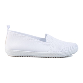 Sneaker slip-on da donna in tessuto Shelovet bianco