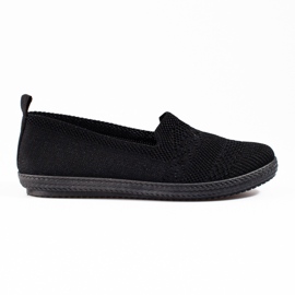 Shelovet sneakers slip-on da donna in tessuto di colore nero