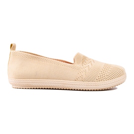 Sneaker slip-on da donna in tessuto Shelovet beige