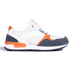 Scarpe sportive da donna Shelovet bianche e blu navy bianca
