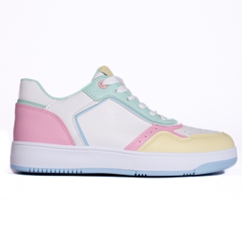 Shelovet scarpe sportive multicolori da donna bianco