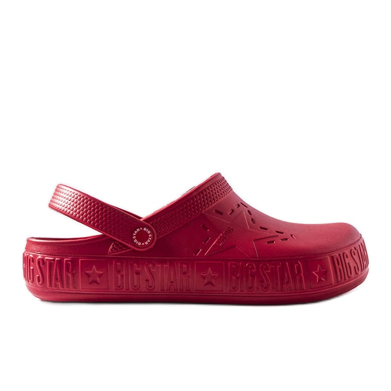 Pantofole rosse Big Star II175004 rosso