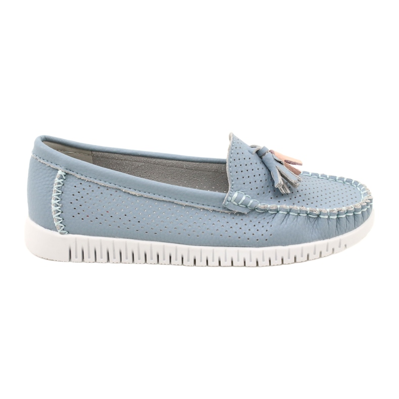 Mocassini traforati alla moda Evento 23PB08-5372 Blu