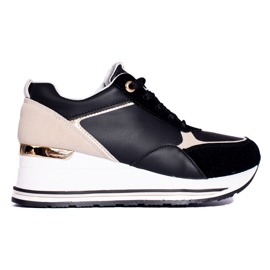 Sneakers nere con zeppa di Shelovet nero