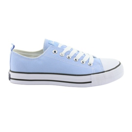 Sneakers blu American Club bianca