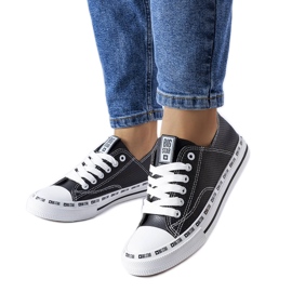 Sneakers nere traforate Big Star FF274023 nero