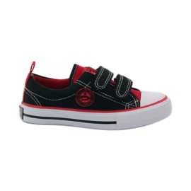 American Club Sneakers americane rape nere/rosse rosso nero
