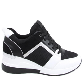 Sneakers con zeppa Panda Diego NERO/BIANCO