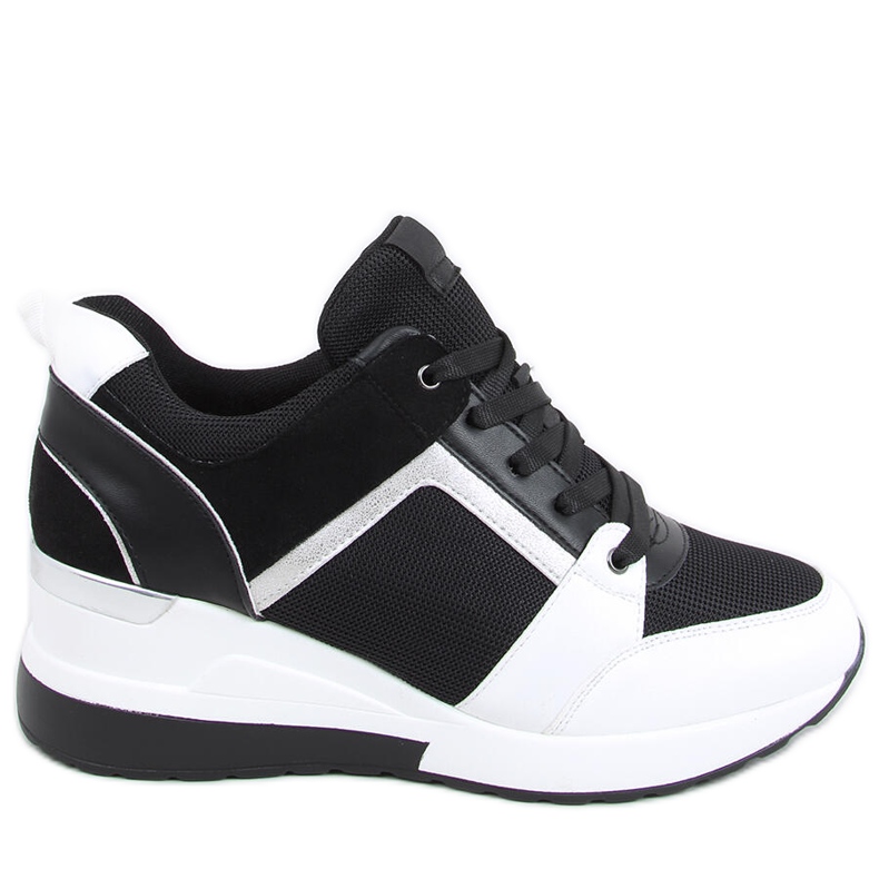Sneakers con zeppa Panda Diego NERO/BIANCO