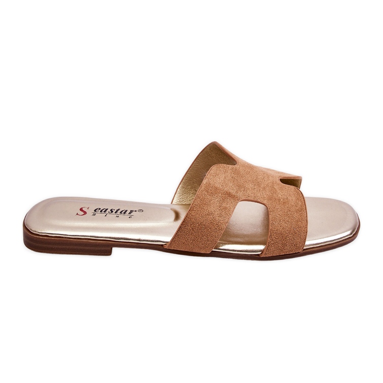 Seastar Pantofole Classiche da Donna in Camoscio Beige Evana