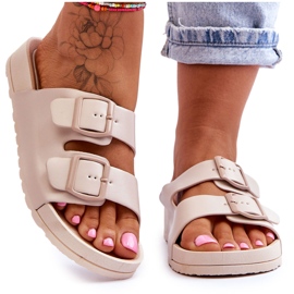 PS1 Pantofole con plateau beige Vertigo da donna