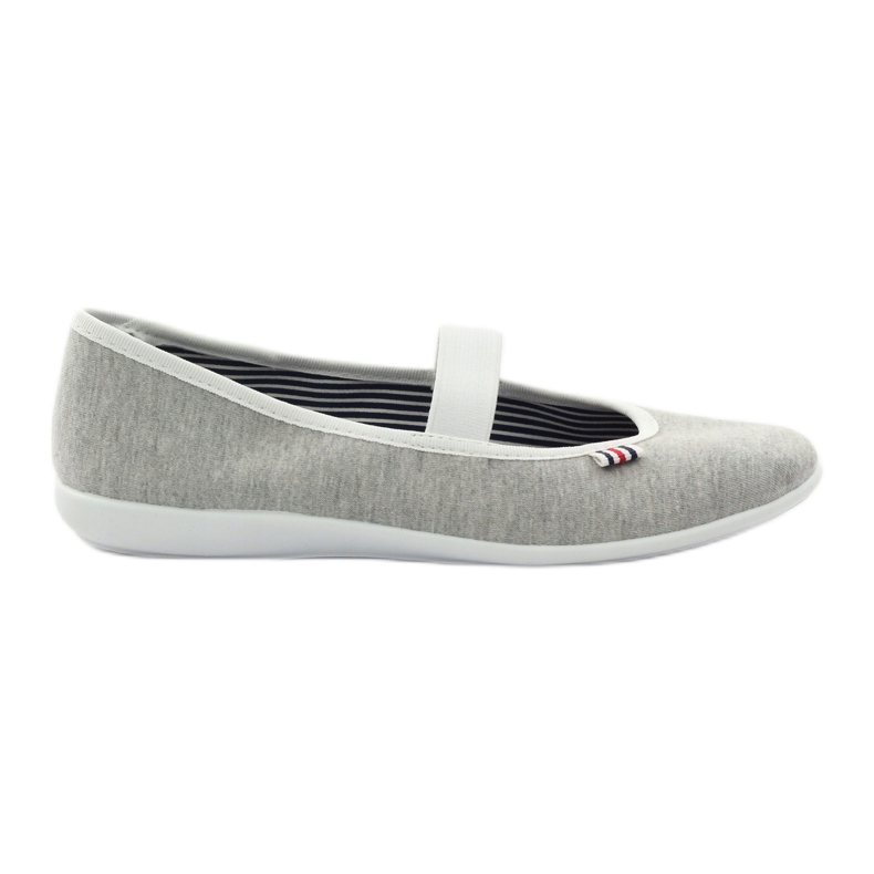 Sneakers da donna ballerina Befado 493q sz bianca multicolore grigio