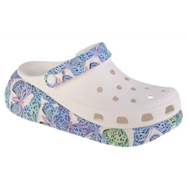 Zoccoli Crocs Classic Crush Butterfly Sandalo W 208258-94S bianco
