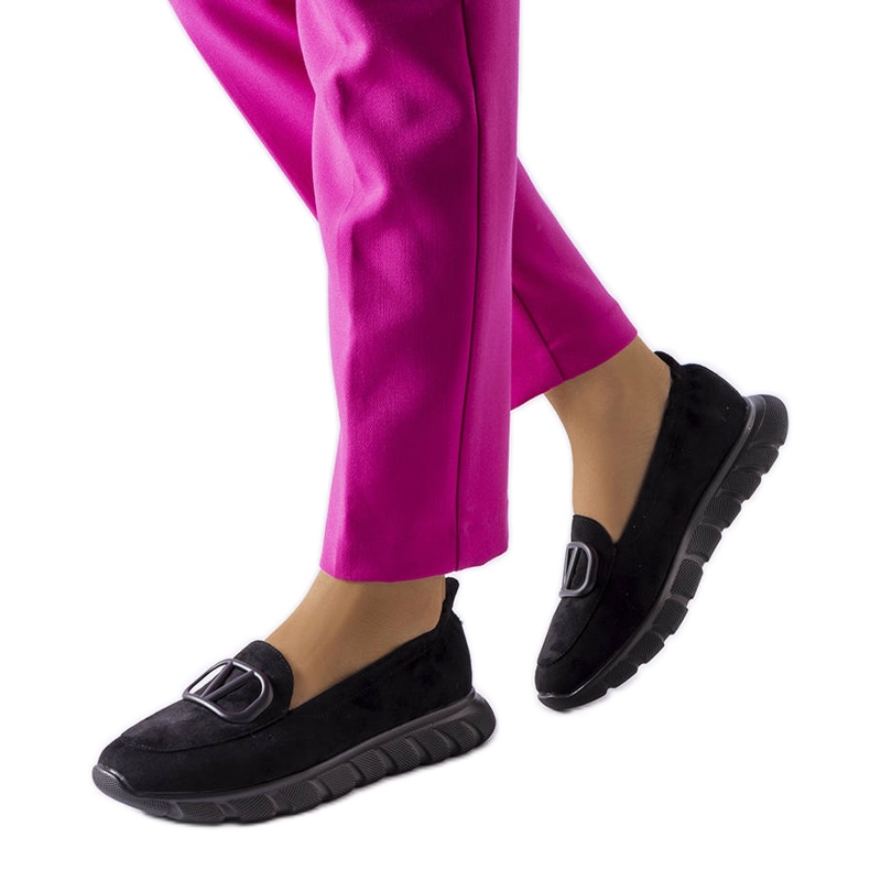 Venezia Sneaker senza lacci di colore nero di Vincez