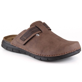 Comode pantofole da uomo marrone pieno Inblu DT000016-043