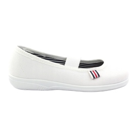 Pantofole da bambina Czech Befado 274X013 bianca