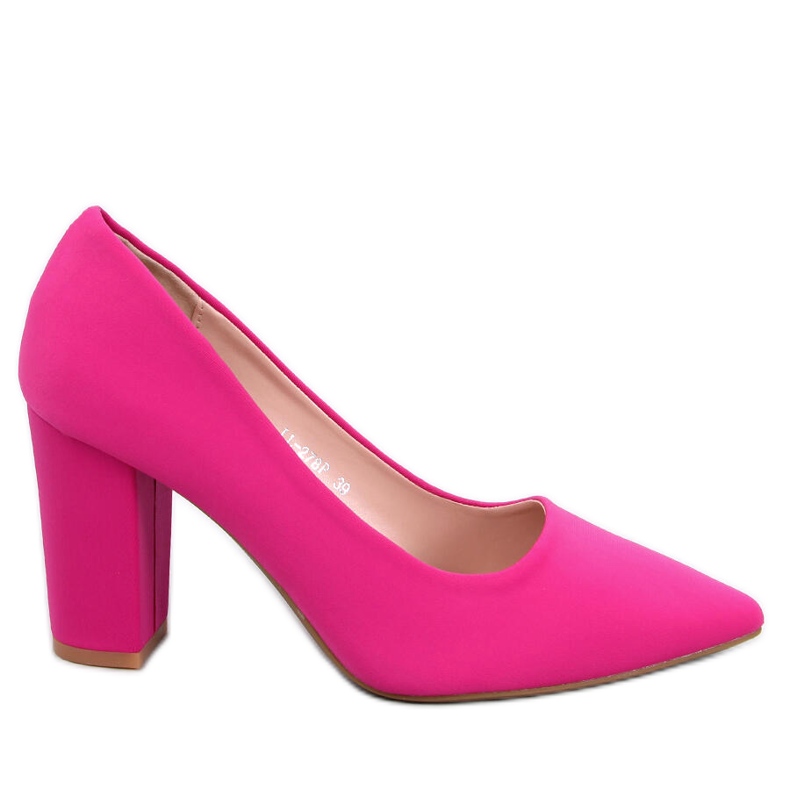 BM Décolleté con tacco grosso Eilish fucsia rosa