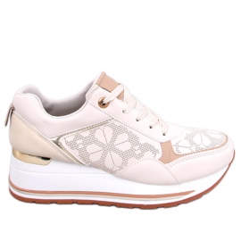 Greer Sneakers beige con zeppa