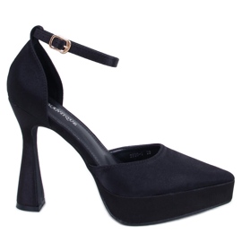 BM Décolleté con plateau Carlie Black nero