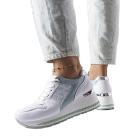 Sneaker con zeppa verde di Pouliotte