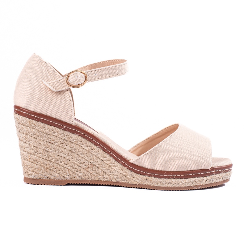 Comodi sandali con zeppa neri con espadrillas di Shelovet nero