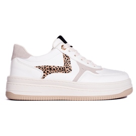 Sneaker Shelovet con suola spessa bianca